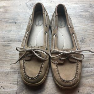 Sperry topsider tan boat shoes classic